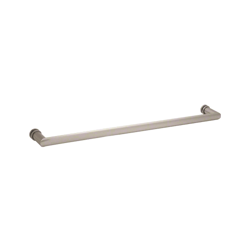 18" Brushed Nickel Single-Sided Oval/Round Towel Bar