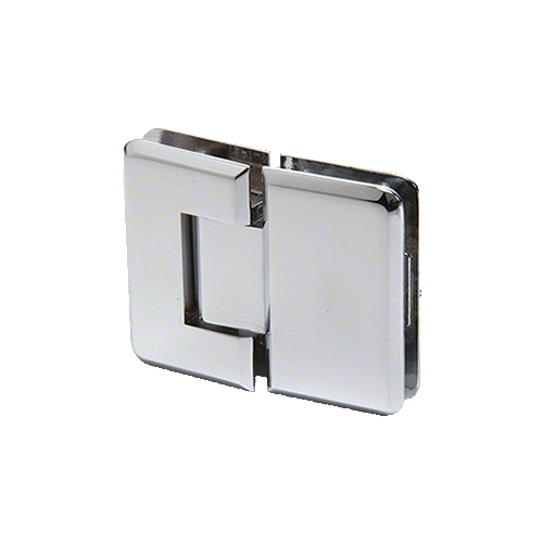 Chrome 180 Degree Glass-to-Glass Plymouth Series Hinge