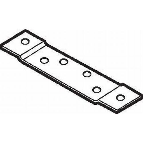 Door or Frame Reinforcement for 5" Heavy Weight (.190") Hinge, 1/8" Offset, 1-1/2" x 10" 7 Gauge Steel, Prime Coat