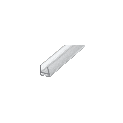 Polycarbonate Bottom Rail With Wipe for 1/2" Glass - 95" Stock Length