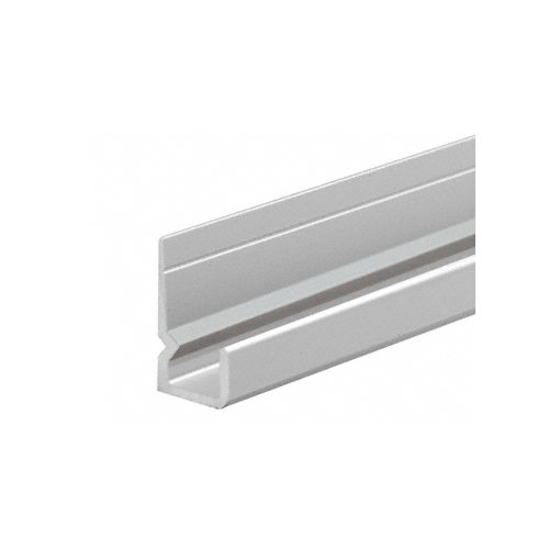 Satin Anodized Standard Heavy Indented Back Aluminum 1/4" J-Channel 144" Stock Length