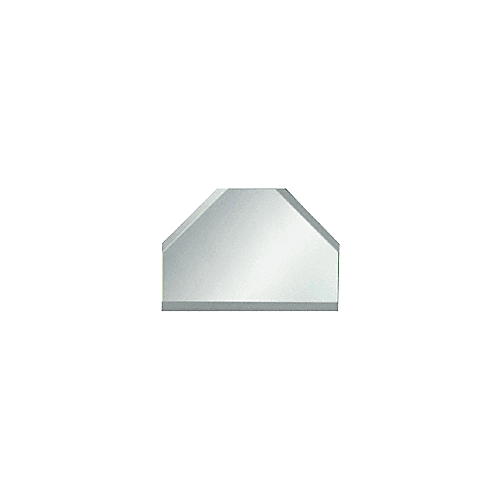 CRL BM2T3 Clear Mirror Glass 3" T-Connector Beveled on 3 Sides