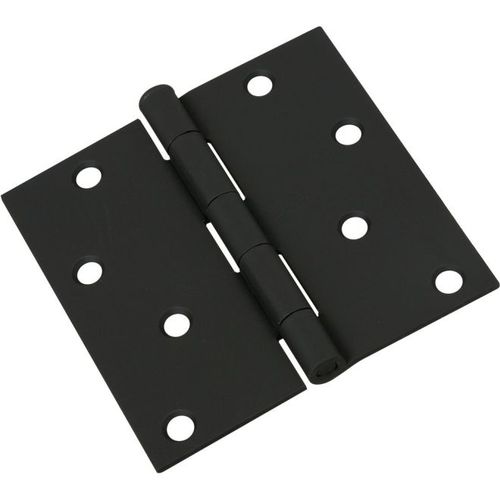 V512 4" x 4" Door Hinge Black Finish