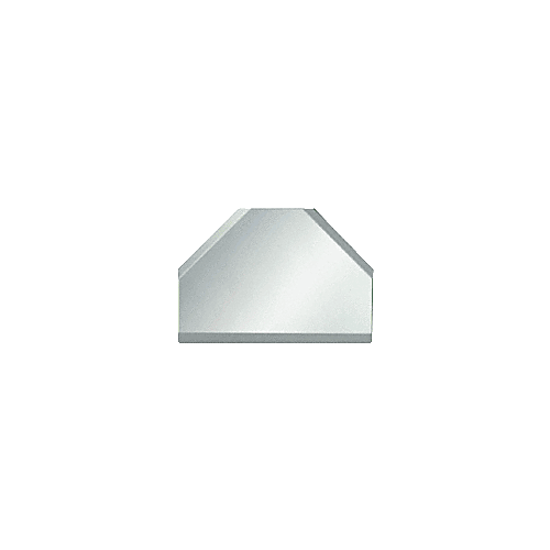 CRL BM2T2 Clear Mirror Glass 2" T-Connector Beveled on 3 Sides
