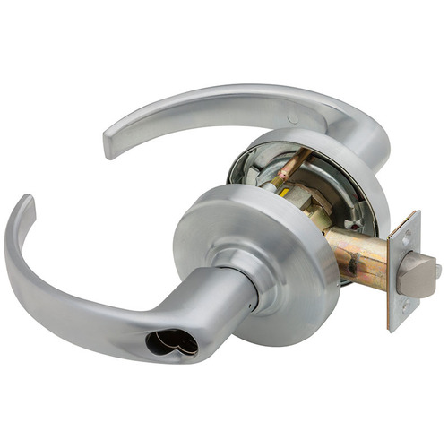 ND Series Vandlgard Classroom Security Small Format Less Core Sparta with 13-247 Latch 10-025 Strike Satin Chrome Finish