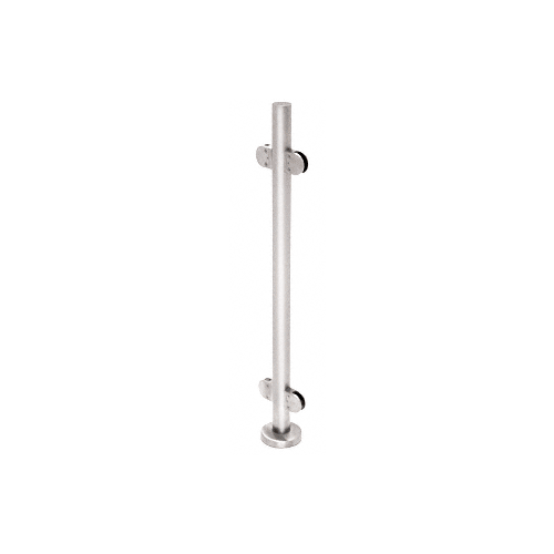 CRL PR42CPS Polished Stainless 42" Steel Round Glass Clamp 180 Degree Center Post Railing Kit