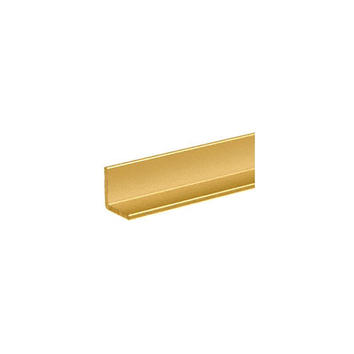 Gold Anodized 3/4" Aluminum Angle Extrusion 144" Stock Length