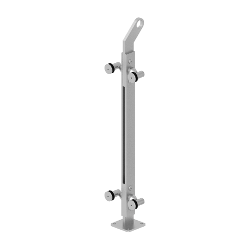 CRL P236CBS Brushed Stainless 36" P2 Series 180 Degree Center Post Railing Kit