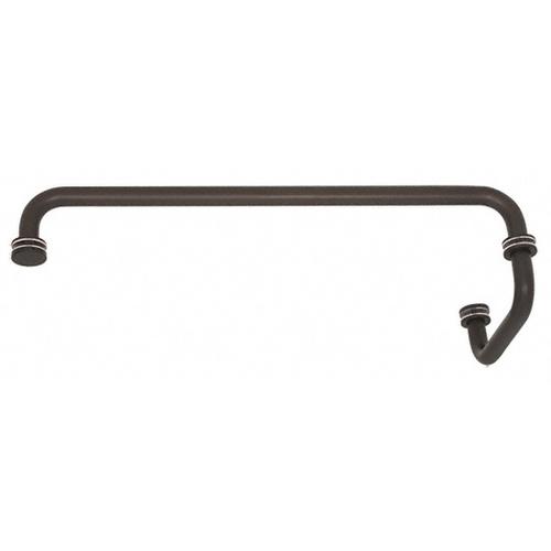 CRL SDP6TB240RB Oil Rubbed Bronze 24" Towel Bar With 6" Pull Handle Combination Set