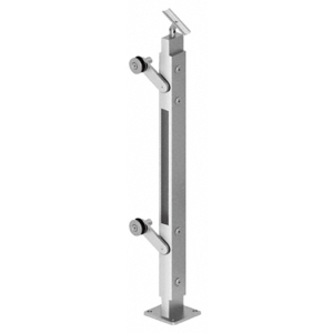 CRL P442EPS Polished Stainless 48" P4 Series End Post Railing Kit