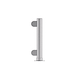 Brushed Stainless 16" Round PP06 Elegant Series Counter/Partition End Post With Air Space