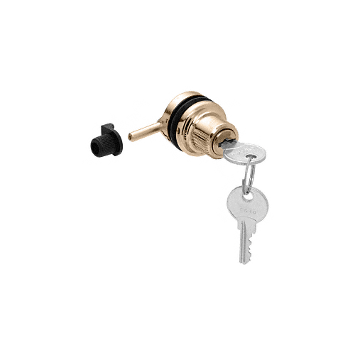 Brass Random Keyed Thru-Glass Plunger Lock