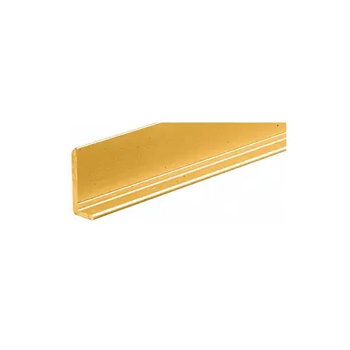 Brite Gold Anodized 1/4" Aluminum L-Bar Extrusion  72" Stock Length - pack of 25