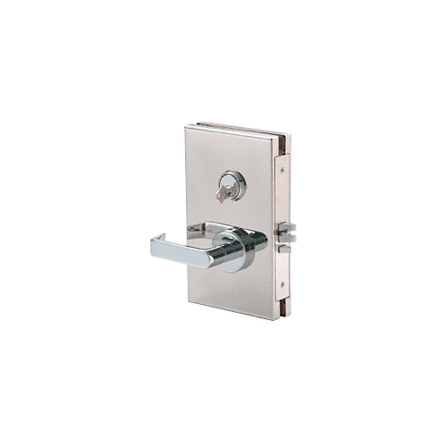 Polished Stainless 6" x 10" LH Center Lock with Deadlatch in Class Room Function