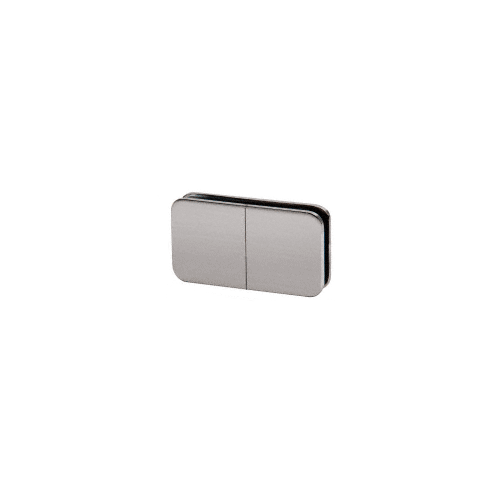 Brushed Nickel 180 Degree Traditional Style Split Face and 'Y' Inline Glass Clamp