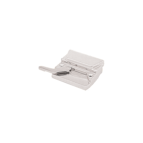 White Left Hand Casement Window Lock with 2-3/8" Screw Holes