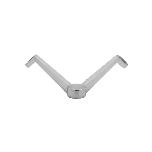Brushed Stainless Regular Duty Spider Fitting 90 Degree 2V Arm Column Mount