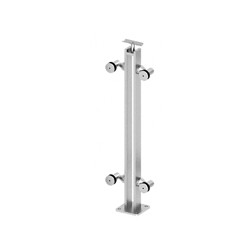 CRL P8F42CPS Polished Stainless 42" P8 Series 180 Center Post Fixed Fitting Railing Kit