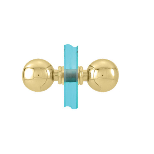 Polished Brass Ball Style Back-to-Back Knobs