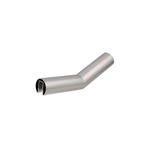 Polished Stainless 29 Degree Lower Incline Corner for 3-1/2" Diameter Railing