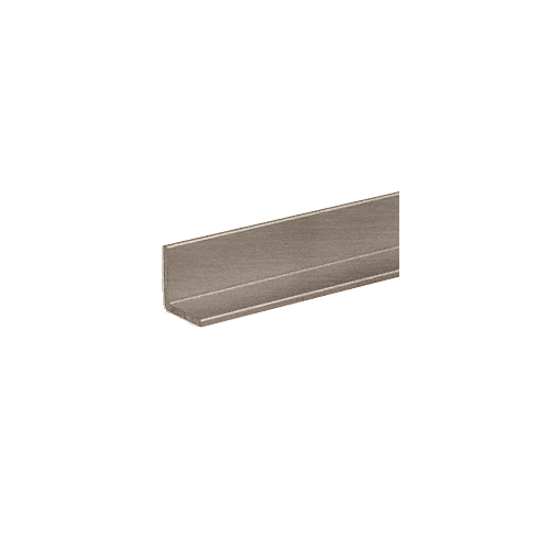 Brushed Nickel 1" Angle Extrusion 144" Stock Length