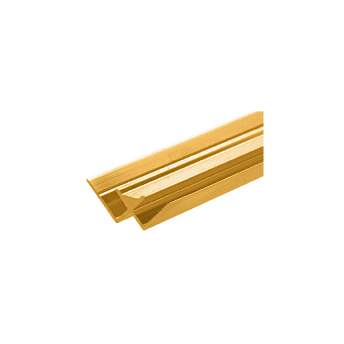Brite Gold Anodized Aluminum Inside Corner Extrusion 144" Stock Length