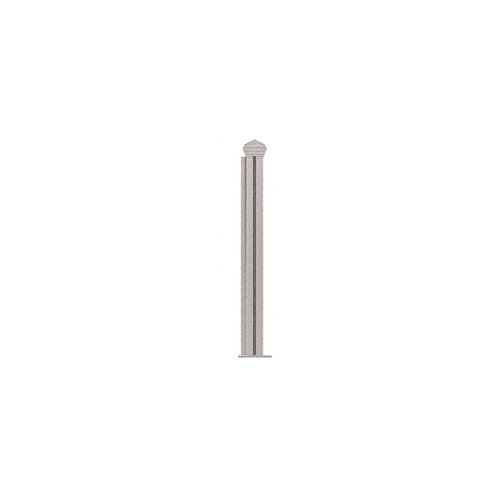 CRL PP44LBS Brushed Stainless 18" High 1-1/2" Square PP44 Plaza Series Counter/Partition Corner Post