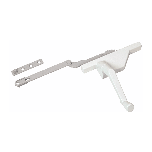 CRL EP23091 White Left Hand Dyad Casement Window Operator with 4-1/2" Link Arm