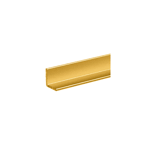 Brite Gold Anodized 1" Aluminum Angle Extrusion 144" Stock Length