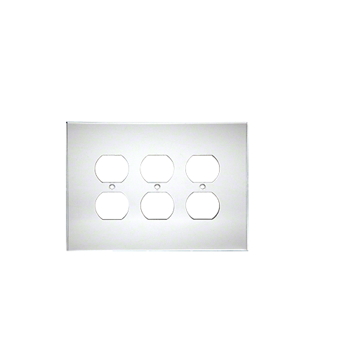 Clear Triple Duplex Acrylic Mirror Plate