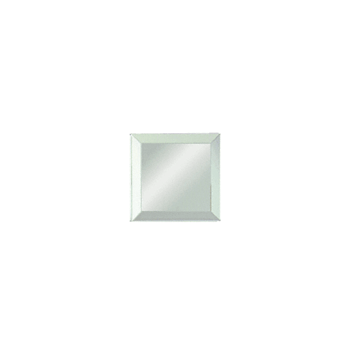 CRL BM4C4 Clear Mirror Glass 4" Square Beveled on All 4 Sides