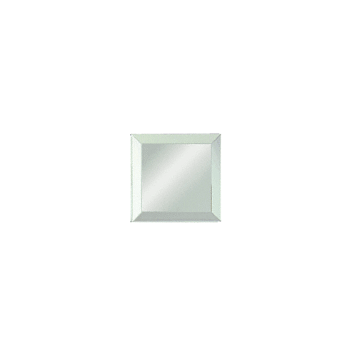 Clear Mirror Glass 4" Square Beveled on All 4 Sides