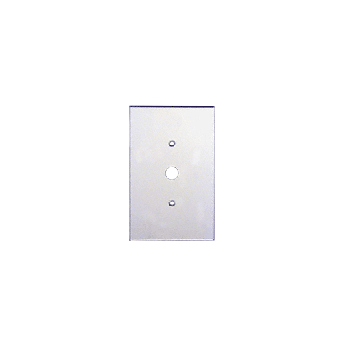 CRL PMP104 Clear Single Dimmer Switch 1/2" Hole Acrylic Mirror Plate