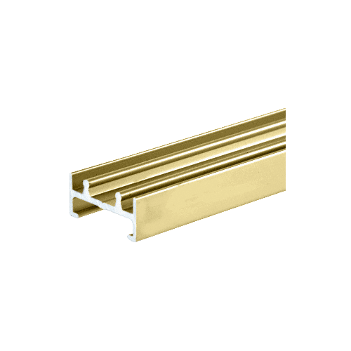Brite Gold Anodized Aluminum Lower Track 144" Stock Length