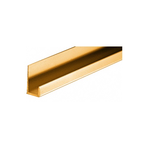 Brite Gold Anodized Standard 5/16" J-Channel 144" Stock Length