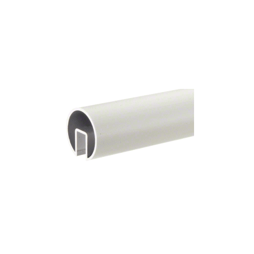 CRL GR25SA Satin Anodized 2-1/2" Extruded Aluminum Cap Rail for 1/2" or 5/8" Glass - 240"