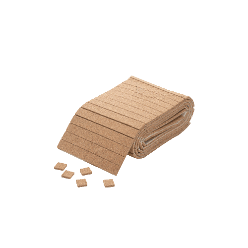 CRL CNA34 3/4" x 3/4" x 1/4" Cork Non-Adhesive Shipping Pads - Roll