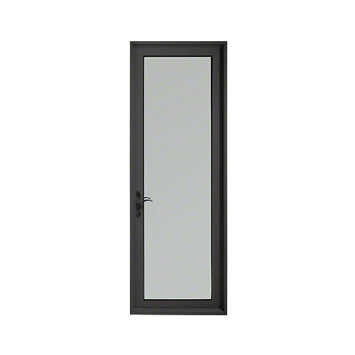 Black Anodized Series 900 Terrace Door Hinged Left Swing Out for 1" Glass