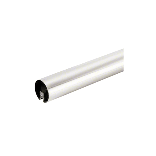 Polished Stainless 3-1/2" Premium Cap Rail for 1/2" Glass - 120"