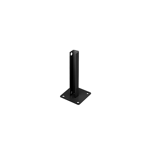 CRL PSB2ABL Black AWS Steel Stanchion for 90 Degree Round Corner Posts