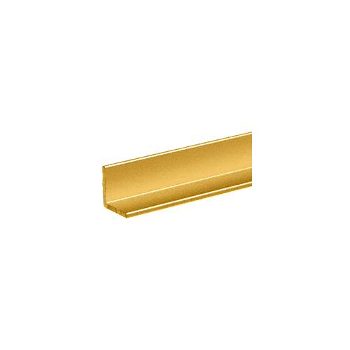 Brite Gold Anodized 3/4" Aluminum Angle Extrusion  4 inch Sample