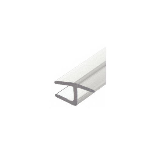 Brixwell P380HJ-CCP72 Clear Polycarbonate H-Jamb 180 Degree for 3/8" Glass - 72" Stock Length