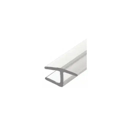 Polycarbonate H-Jamb 180 Degree for 3/8" Glass -  36" Stock Length Clear - pack of 5