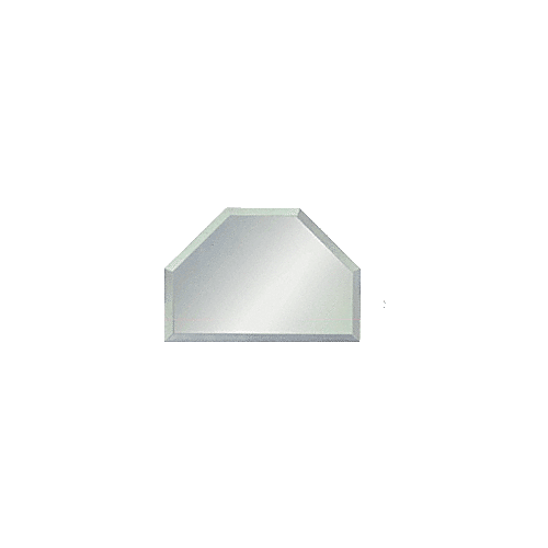 CRL BM4T3 Clear Mirror Glass 3" T-Connector Beveled on All 6 Sides