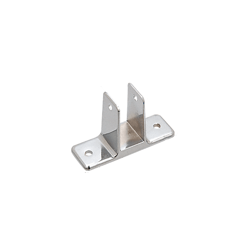 Chrome 1-1/32" Two Ear Partition Bracket