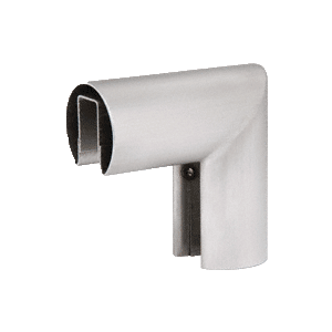 Brushed Stainless 1-1/2" 90 Degree Vertical Corner for 1/2" or 5/8" Glass Cap Railing
