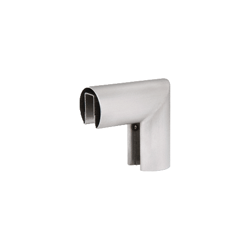Brushed Stainless 1-1/2" 90 Degree Vertical Corner for 1/2" or 5/8" Glass Cap Railing