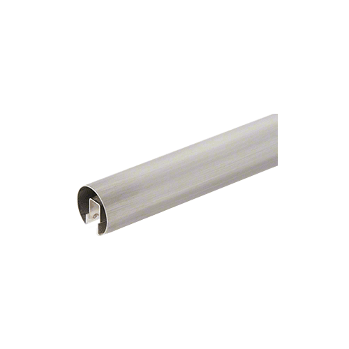 CRL GR25BS Brushed Stainless 2-1/2" Premium Cap Rail for 1/2" Glass - 120"
