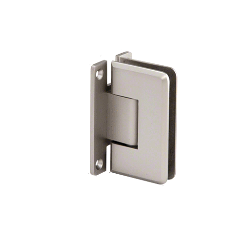 Satin Chrome Pinnacle 537 Series Wall Mount Full Back Plate Standard Hinge With 5 Degree Offset