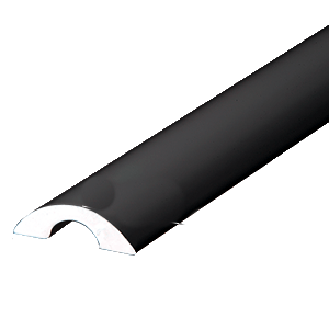 Crl Sdt980mbl Xcp10 Matte Black Frameless Shower Door Half Round